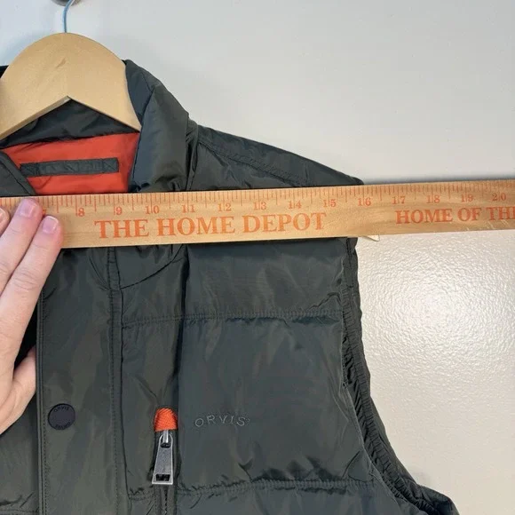Orvis Essex Duck Down Puffer Vest Men's Medium Green Outdoor Winter Classic - Picture 11 of 13